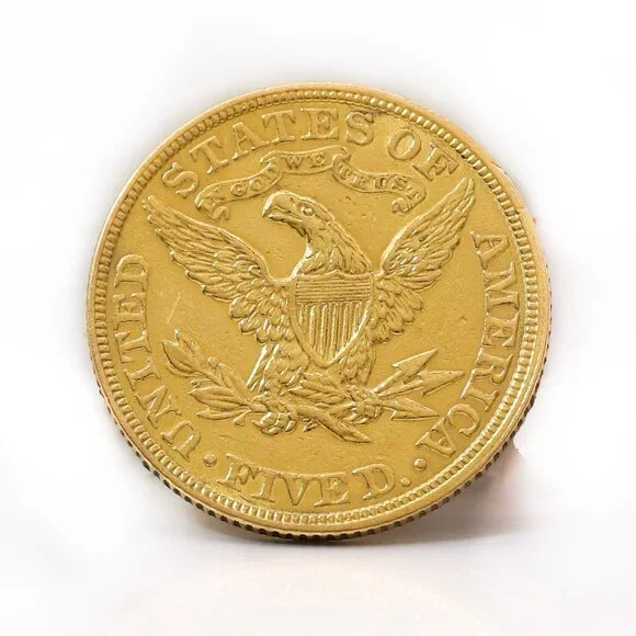 Coin 1900 $5 Liberty Head Gold Coin /22K Solid Gold – 8.3g – U.S. Half Eagle